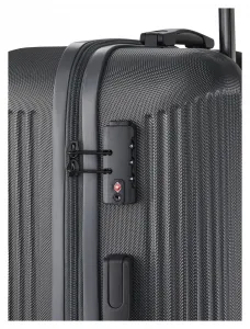 Stredný škrupinový kufor na kolieskach Travelite Bali M Anthracite