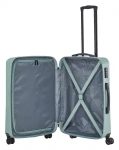 Stredný škrupinový kufor na kolieskach Travelite Bali M Mint
