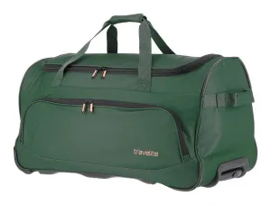 Cestovná taška na kolieskach Travelite Basics Fresh Wheeled Duffle Dark green