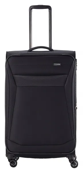 Veľký textilný kufor na kolieskach Travelite Chios L Black