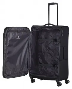 Veľký textilný kufor na kolieskach Travelite Chios L Black