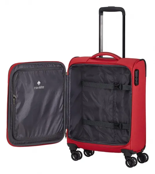 Palubný kufor 55x40x20 Travelite Chios S Red