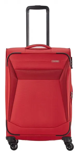 Stredný textilný kufor Travelite Chios M Red