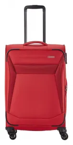 Stredný textilný kufor Travelite Chios M Red