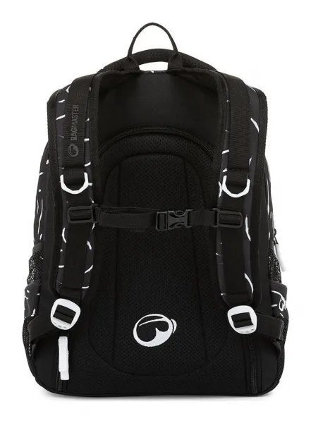 Školský batoh Bagmaster Digital 23 A Black/White