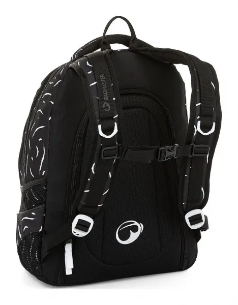 Školský batoh Bagmaster Digital 23 A Black/White