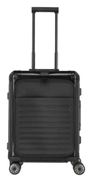 Hliníkový kufor Travelite Next 4w S Front pocket Black