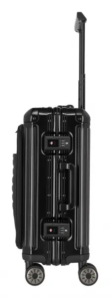 Hliníkový kufor Travelite Next 4w S Front pocket Black