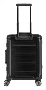 Hliníkový kufor Travelite Next 4w S Front pocket Black