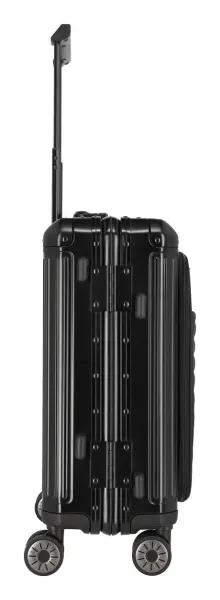 Hliníkový kufor Travelite Next 4w S Front pocket Black