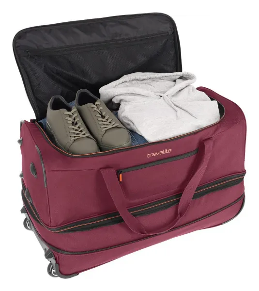 Cestovná taška na kolieskach Travelite Basics Wheeled duffle L Bordeaux