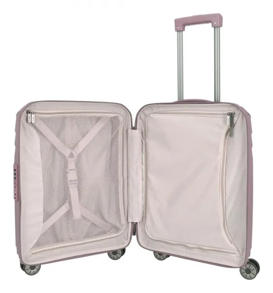 Palubný kufor 55x40x20 Travelite Elvaa 4w S Rosé