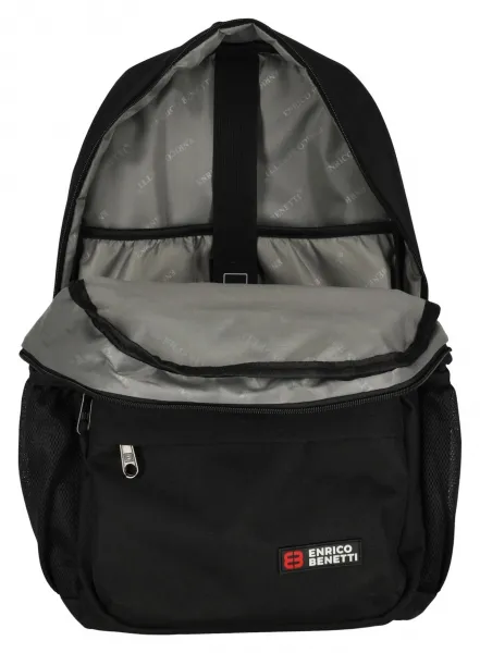 Batoh na notebook Enrico Benetti Hamburg Notebook Backpack 23 l Black