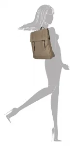 Elegantný dámsky batoh do mesta Enrico Benetti Maeve Tablet Backpack Taupe
