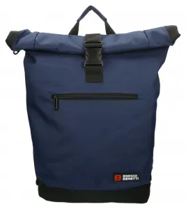 Roll top batoh Enrico Benetti Amsterdam Notebook Backpack Blue
