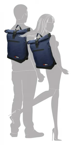 Roll top batoh Enrico Benetti Amsterdam Notebook Backpack Blue