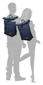 Roll top batoh Enrico Benetti Amsterdam Notebook Backpack Blue