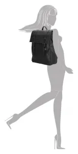 Dámsky batoh a kabelka 2v1 Enrico Benetti Amy Tablet Backpack Black