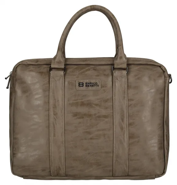 Pánska taška na notebook Enrico Benetti Rotterdam 15" Notebook Bag Medium Taupe