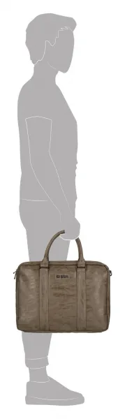 Pánska taška na notebook Enrico Benetti Rotterdam 15" Notebook Bag Medium Taupe