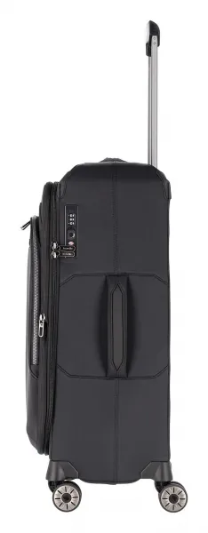 Stredný kufor na kolieskach Travelite Priima M Black