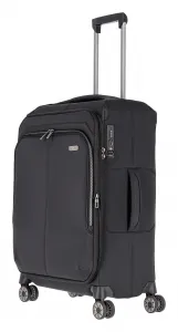 Stredný kufor na kolieskach Travelite Priima M Black