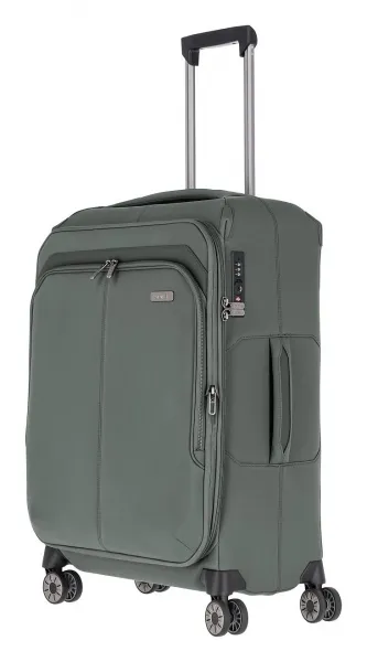 Stredný kufor na kolieskach Travelite Priima M Olive