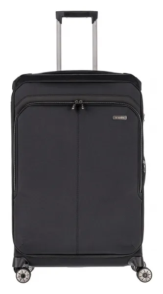 Veľký textilný kufor na kolieskach Travelite Priima L Black