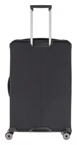 Veľký textilný kufor na kolieskach Travelite Priima L Black