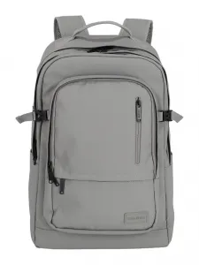 Batoh na notebook Travelite Basics Backpack Water-repellent Light grey