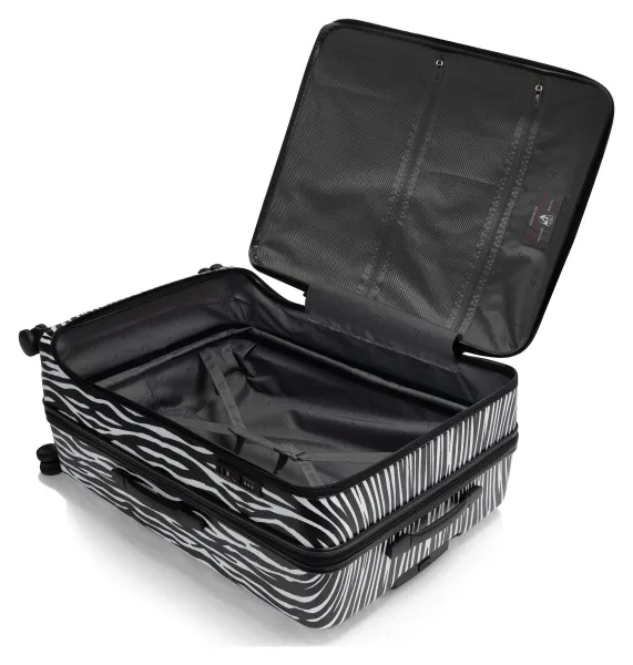 Veľký škrupinový kufor Heys EZ Fashion L Zebra