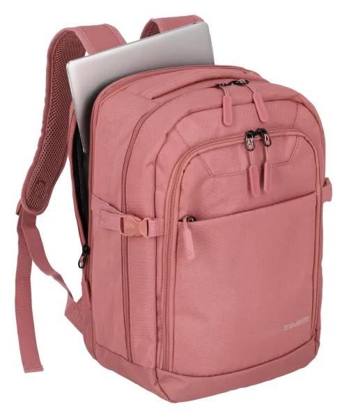 Batoh do lietadla 40x20x25 Travelite Kick Off Cabin Backpack Rosé