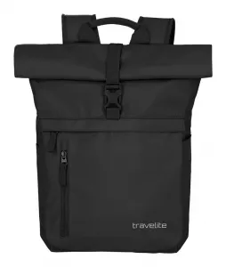 Roll top batoh Travelite Basics Roll-up Backpack Black