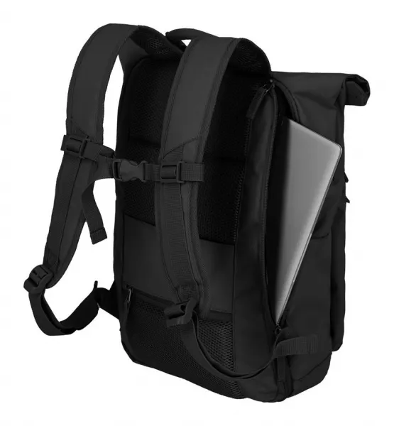 Roll top batoh Travelite Basics Roll-up Backpack Black
