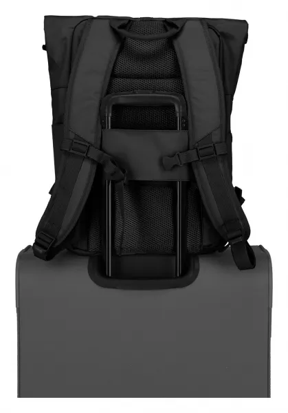 Roll top batoh Travelite Basics Roll-up Backpack Black