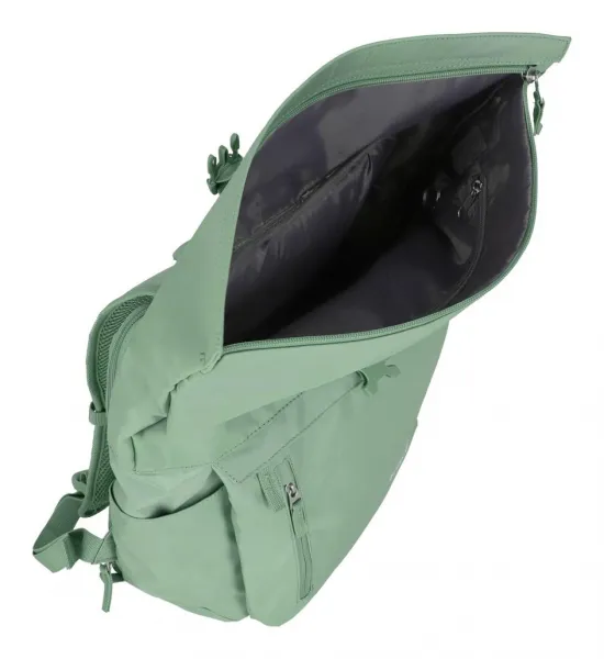 Roll top batoh Travelite Basics Roll-up Backpack Light green