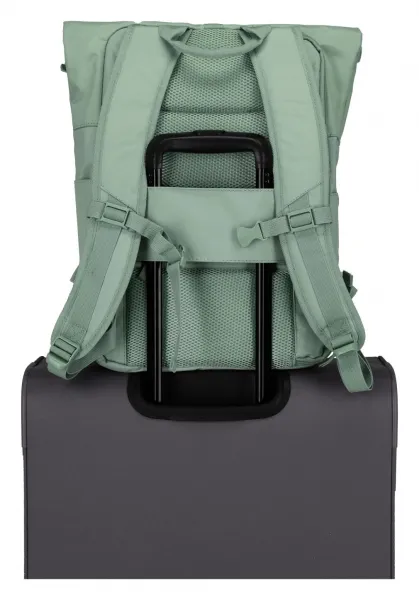 Roll top batoh Travelite Basics Roll-up Backpack Light green