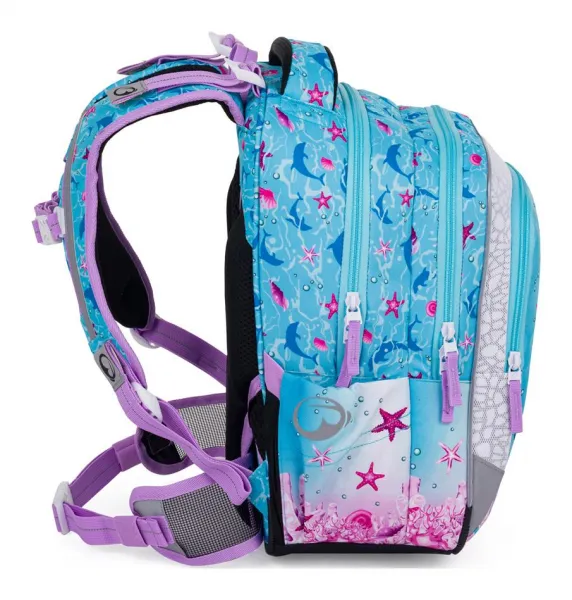 Školský batoh Bagmaster Lumi 24 A Blue/Pink
