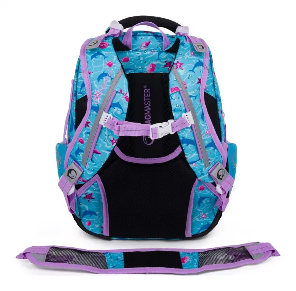 Školský batoh Bagmaster Lumi 24 A Blue/Pink