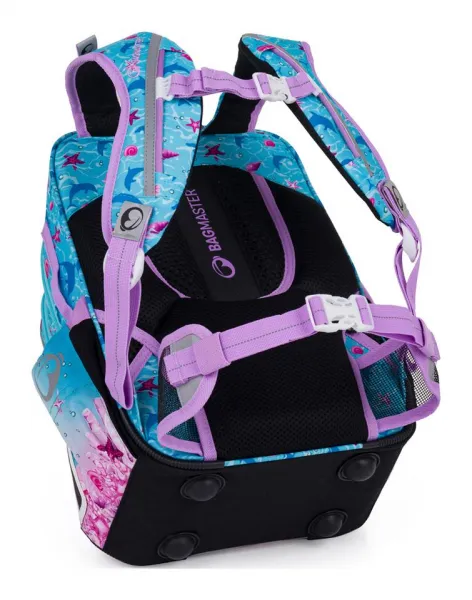 Školský batoh Bagmaster Lumi 24 A Blue/Pink