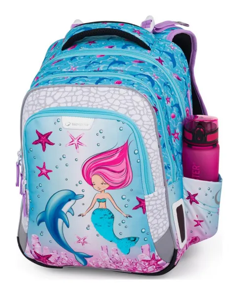 Školský batoh Bagmaster Lumi 24 A Blue/Pink