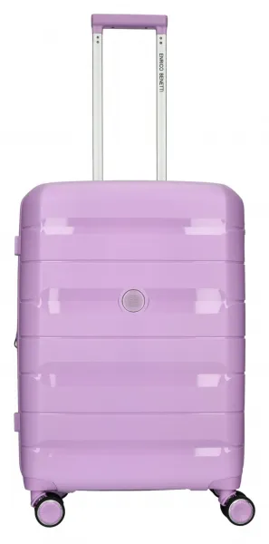 Stredný škrupinový kufor na kolieskach Enrico Benetti Montréal M Lilac