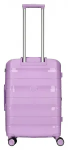 Stredný škrupinový kufor na kolieskach Enrico Benetti Montréal M Lilac
