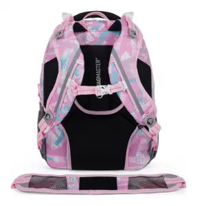 Školský batoh Bagmaster Porto 24 B Grey/Pink/Blue