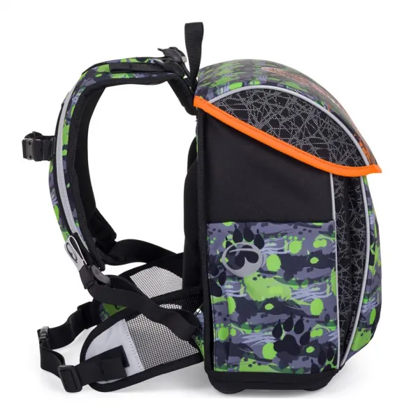 Školská aktovka Bagmaster Prim 24 B Green/Black/Orange
