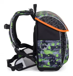 Školská aktovka Bagmaster Prim 24 B Green/Black/Orange