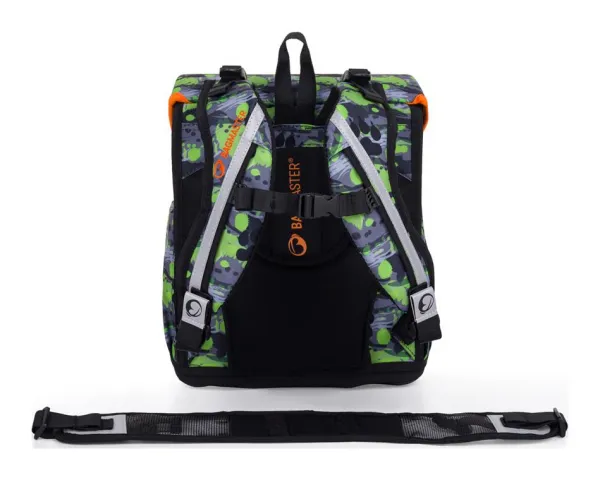 Školská aktovka Bagmaster Prim 24 B Green/Black/Orange