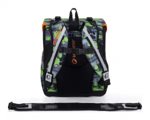 Školská aktovka Bagmaster Prim 24 B Green/Black/Orange