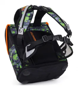 Školská aktovka Bagmaster Prim 24 B Green/Black/Orange