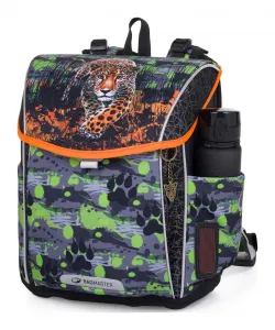 Školská aktovka Bagmaster Prim 24 B Green/Black/Orange